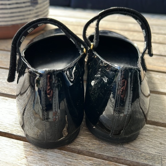 Dolce & Gabbana Black Patent Ballet Flats Shoes 38 - Picture 4 of 9